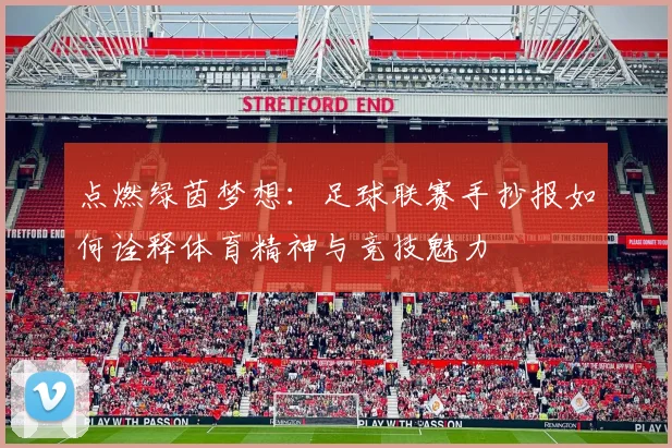 点燃绿茵梦想：足球联赛手抄报如何诠释体育精神与竞技魅力